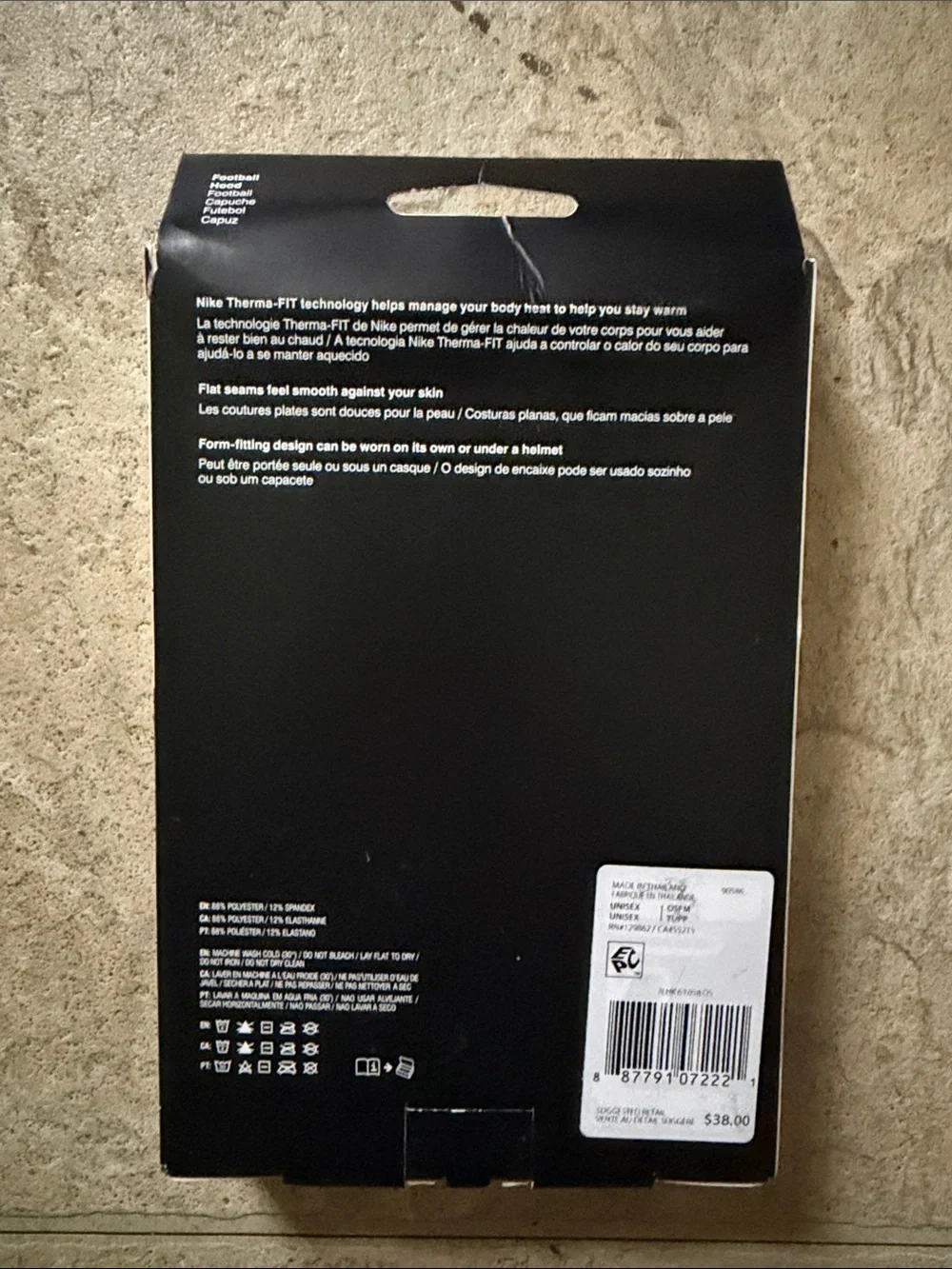 Nike Pro Hyperwarm Hood - Black with White Swoosh